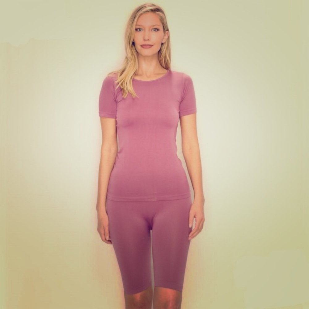 Seamless Biker Short Set